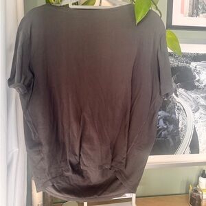 Lulu Charcoal drop sleeve shirt